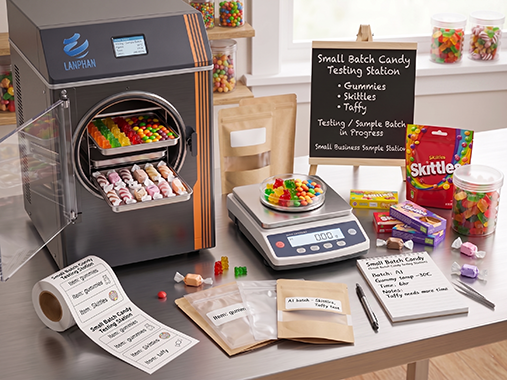 freeze dryer for candy testing and snack products