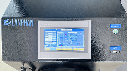 freeze dryer control panel detail