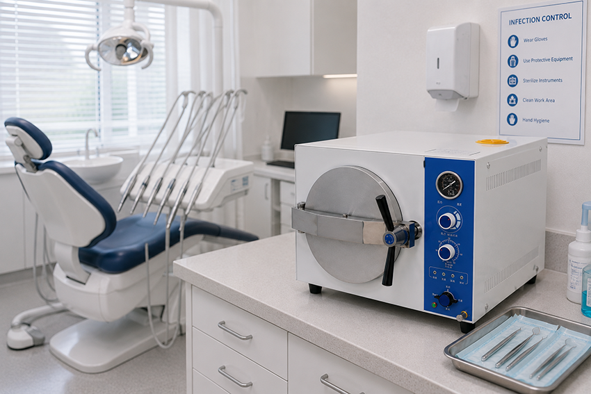 dental office using medical autoclave