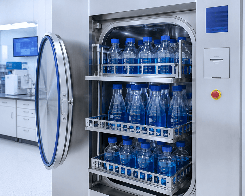 liquids and media for vertical autoclave