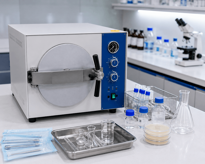 small lab tools for tabletop autoclave