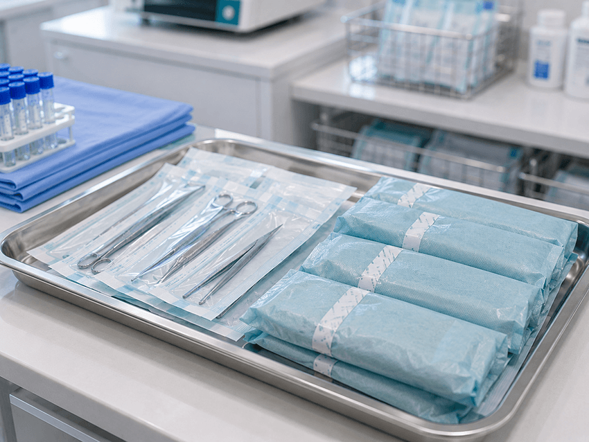 wrapped medical instruments